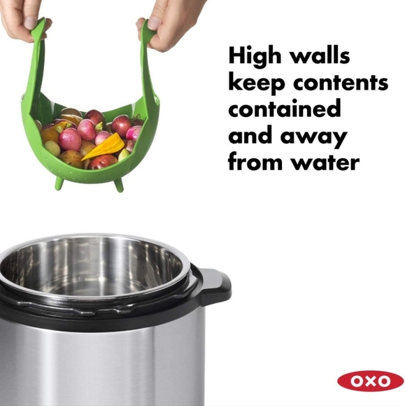 Bundle of 3 OXO SoftWorks Silicone Steamers - green - Picture 9 of 12